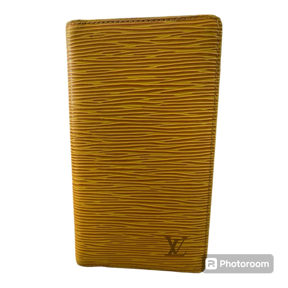 LOUIS VUITTON Epi Pocket Agenda Cover Yellow/Striped CA0996